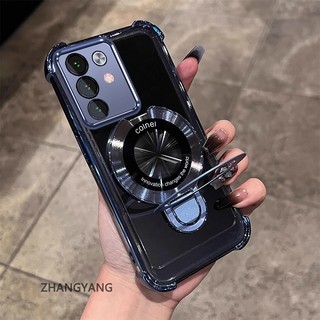 Ốp Lưng Cho Realme C85 C85 Pro Vỏ Điện Thoại Silicon Chống Rơi Thẩm Mỹ Có Giá Đỡ Điện Thoại Chức Năng Thiết Kế Hình Chữ U Vỏ Mềm TPU Mới