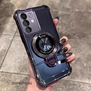 Ốp Lưng Cho Realme C85 C85 Pro Vỏ Điện Thoại Silicon Chống Rơi Thẩm Mỹ Có Giá Đỡ Điện Thoại Chức Năng Thiết Kế Hình Chữ U Vỏ Mềm TPU Mới