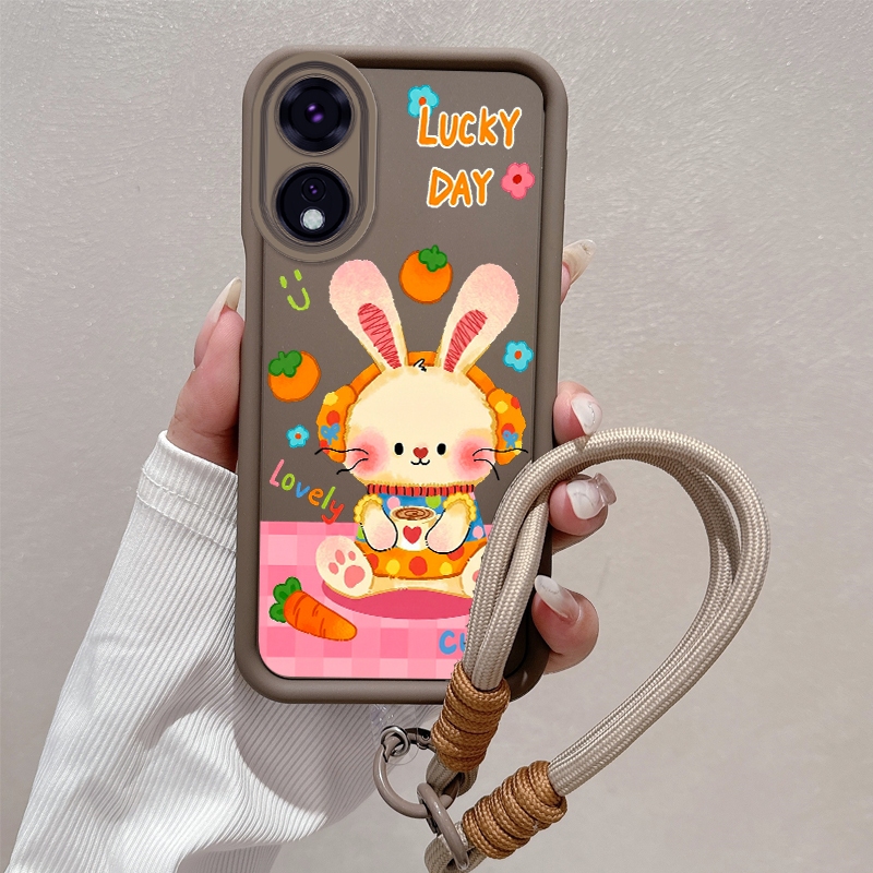 Ốp Lưng Cho OPPO reno 8T 4G reno 8T 5G Vỏ Điện Thoại Silicon Mờ Cao Cấp Thẩm Mỹ Hấp Dẫn Dễ Thương Và Chống Rơi Vỏ Mềm Miễn Phí Dây Tinh Tế