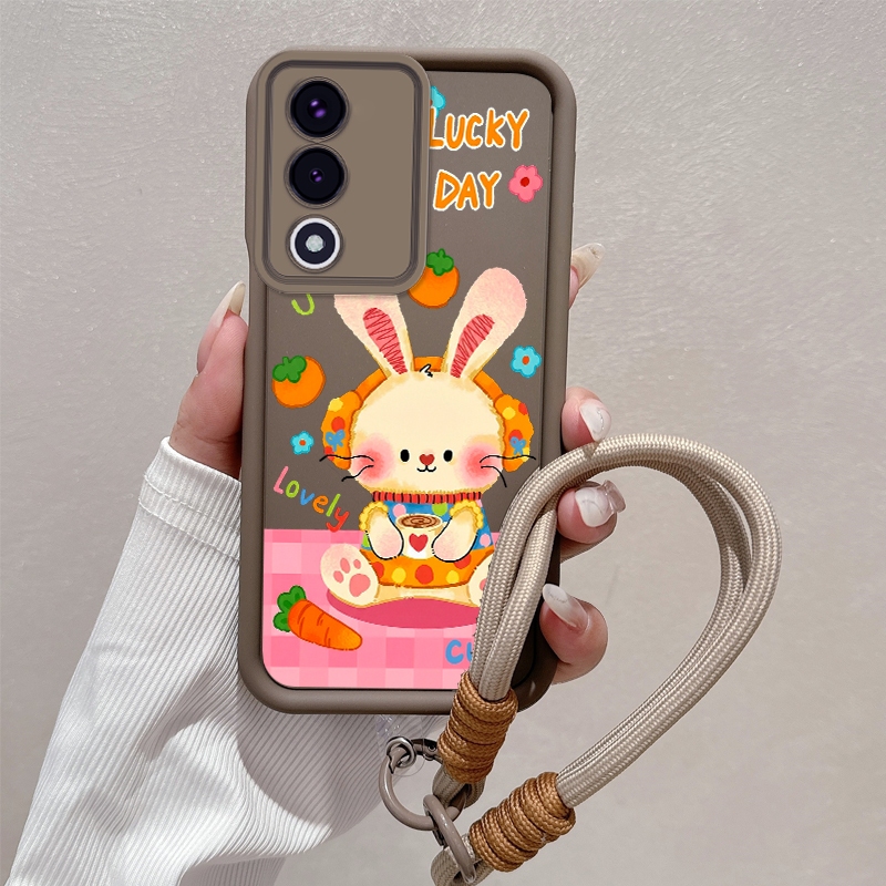 Ốp Lưng Cho OPPO A3 Pro 5G A5 Vỏ Điện Thoại Silicon Mờ Cao Cấp Thẩm Mỹ Hấp Dẫn Dễ Thương Và Chống Rơi Vỏ Mềm Miễn Phí Dây Tinh Tế