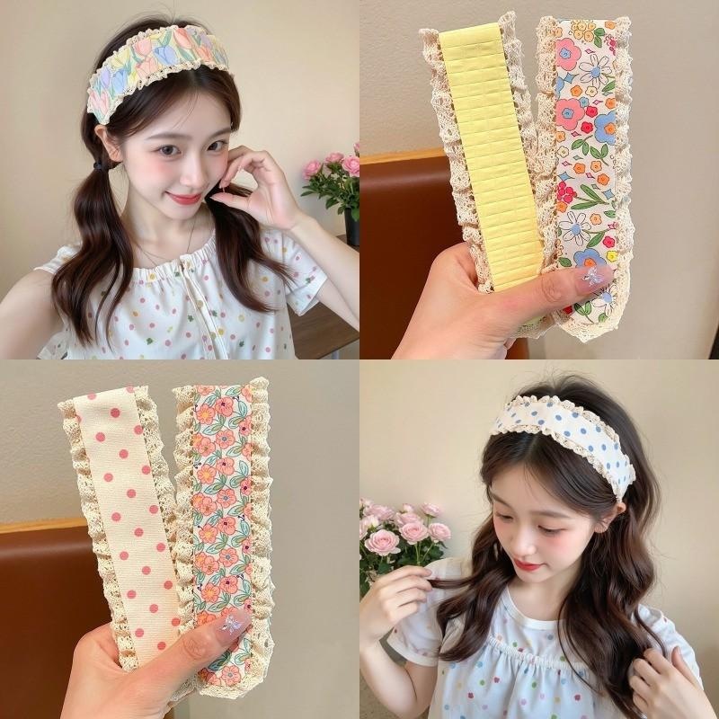 Mới Dệt Kim Hoa Velcro Tóc Thời Trang Cô Gái Ngọt Ngào Đầu Phụ Kiện Tóc