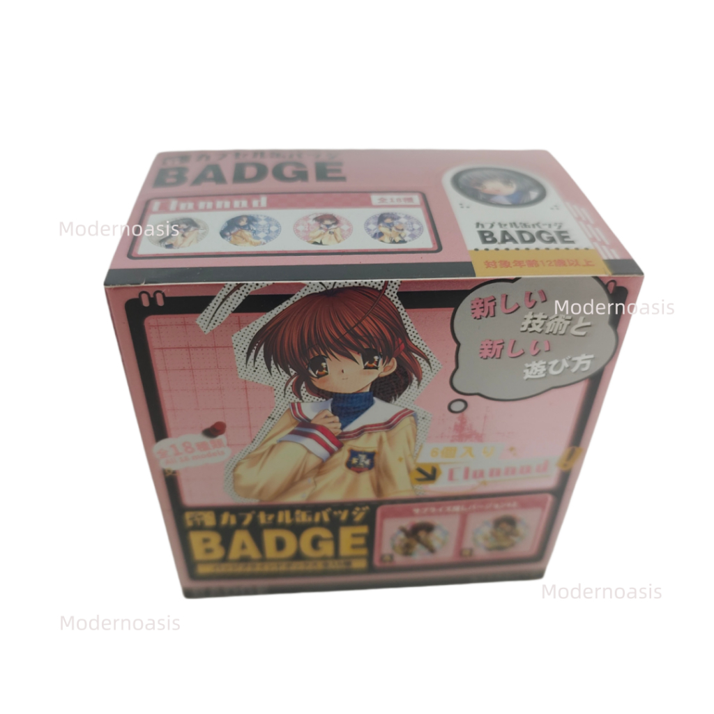 Clannad: After Story Anime Blind Box Huy hiệu 75mm + Bộ thẻ Mini sưu tập Merch