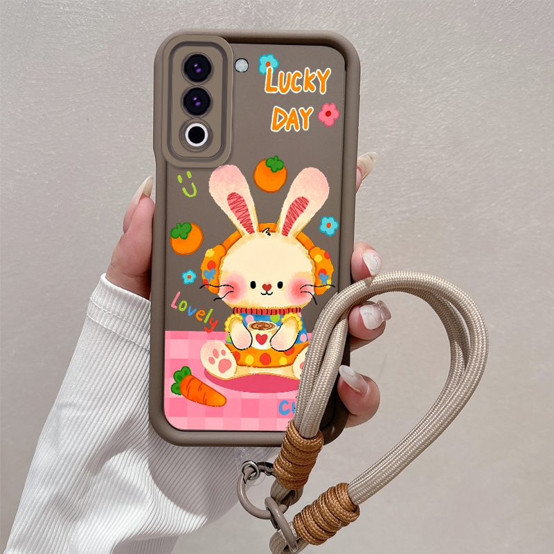 Ốp Lưng Dành Cho vivo Y29S Y04 Vỏ Điện Thoại Silicon Mờ Cao Cấp Thẩm Mỹ Hấp Dẫn Dễ Thương Và Chống Rơi Vỏ Mềm Miễn Phí Dây Tinh Tế