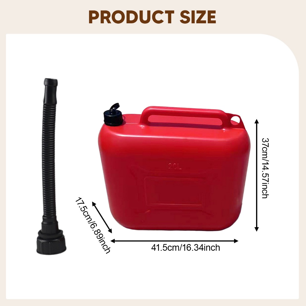 Jerry Can Tank Nhẹ Xăng Hộp Đựng Nước Xăng Xăng Xăng Cho Overland UTV Trailer