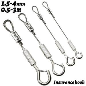 Bộ dây thép 304 Móc có thể điều chỉnh Cáp 1,5-4mm cho khung ảnh Đèn biển treo