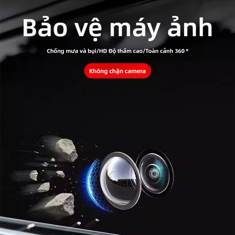 Vỏ bảo vệ camera ô tô SEAMETAL 360 ° Ống kính máy ảnh đảo chiều toàn cảnh độ phân giải cao vỏ bảo vệ chống thấm nước và chống bụi