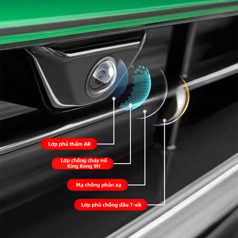 Vỏ bảo vệ camera ô tô SEAMETAL 360 ° Ống kính máy ảnh đảo chiều toàn cảnh độ phân giải cao vỏ bảo vệ chống thấm nước và chống bụi