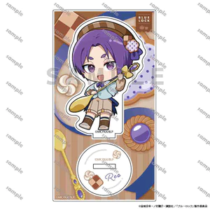 Chân đế Acrylic khóa xanh – Doujin Tạp dề Series Trà chiều Ver., Mặt dây chuyền hình nhân vật Anime