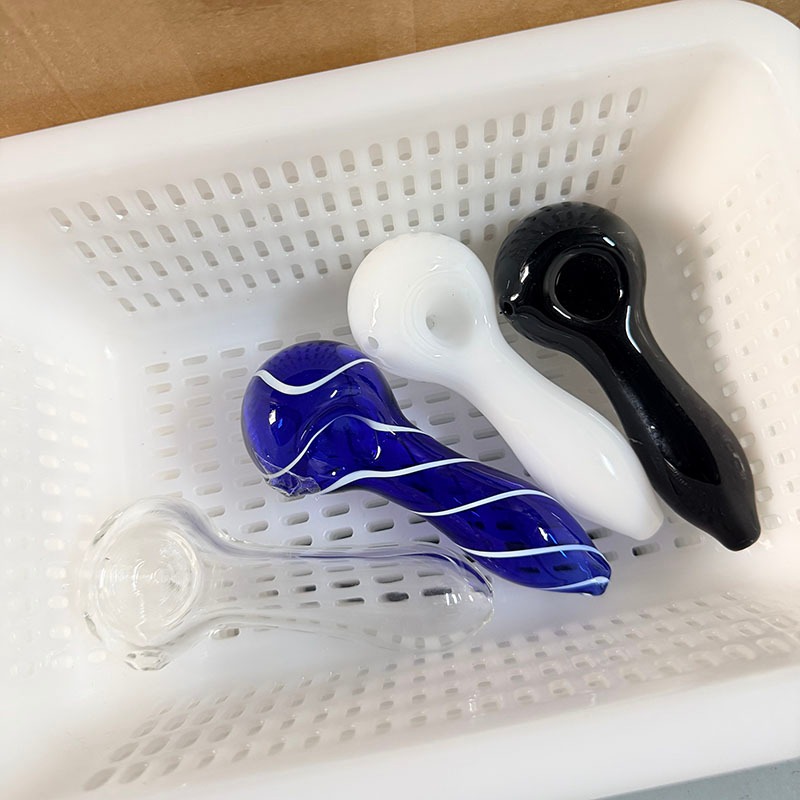 Thìa Thủy Tinh Nhiều Màu Sắc 10cm, Thìa Khuấy Chịu Nhiệt Cho Cà Phê & Món Tráng Miệng, Bộ Nhiều Màu