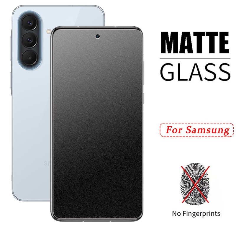 Kính cường lực mặt nhám chống bám vân tay cho Samsung ss Galaxy A57 A37 A17 A07 A56 A36 A26 A16 A06 A55 A35 A15 A25 A54 A34 A24 A05 A05s A04s A04E A04 A03s A03 A14 A13 A23 A33 A53 A73 5G 4G 2026