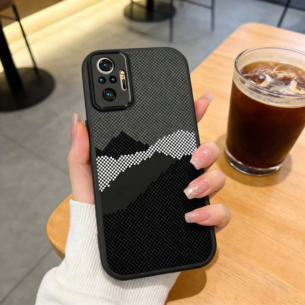 Ốp điện thoại họa tiết Graffiti Kevlar Bảo vệ Camera Chống trầy xước Phù hợp cho Redmi Note 9S 9 10S 10 Pro Max 11 11T 11E 12 4G 5G