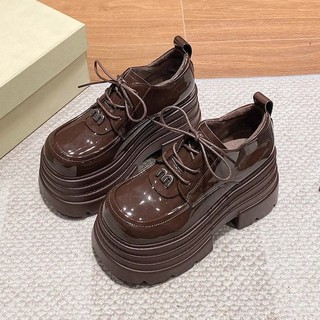 Người Nhỏ Tăng Chiều Cao Loafers 2025 Phong Cách Mới Mùa Xuân Phong Cách Mới Đế Dày Giày Đế Dày Giày Da Nhỏ Phong Cách Anh Vận Chuyển Trong Vòng 48 Giờ Đảm Bảo Chất Lượng