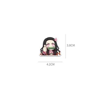 60 Chiếc Kamado Nezuko Demon Slayer Anime Dán DIY Máy Tính Laptop Hành Lý Hoạt Hình Miếng Dán