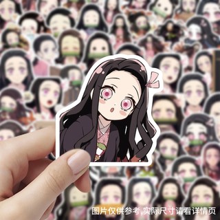 60 Chiếc Kamado Nezuko Demon Slayer Anime Dán DIY Máy Tính Laptop Hành Lý Hoạt Hình Miếng Dán