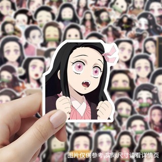 60 Chiếc Kamado Nezuko Demon Slayer Anime Dán DIY Máy Tính Laptop Hành Lý Hoạt Hình Miếng Dán