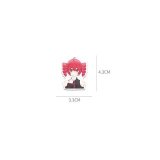 60 Chiếc Kasane Teto Anime Dán Cốc Nước Điện Thoại Tủ Máy Tính DIY Chống Thấm Nước Miếng Dán