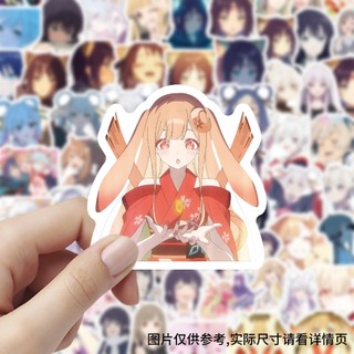 100 chiếc Anime Hoạt Hình Công Chúa Vũ Trụ Kaguya! Nhãn dán DIY Laptop Điện thoại Đồ chơi trẻ em Nhãn dán