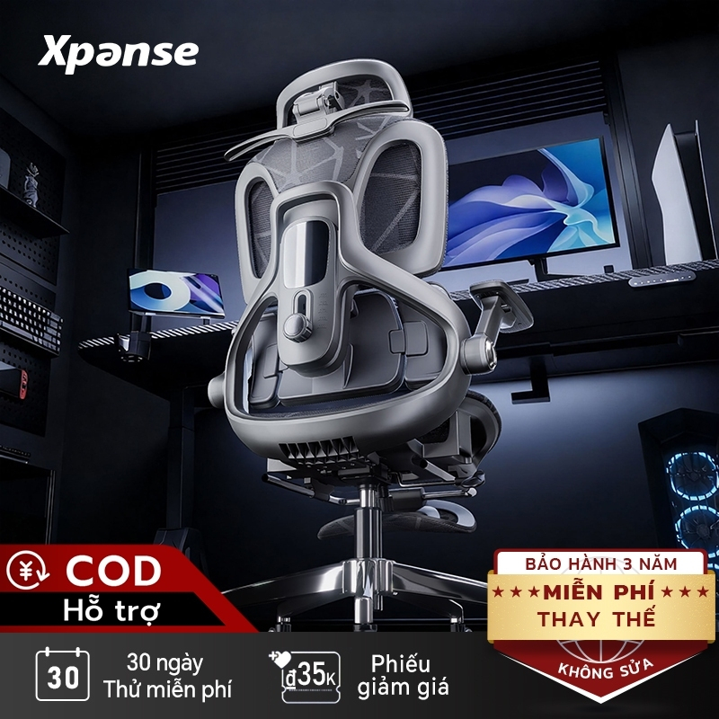Xpanse H905 ghế công thái học-Hệ thống hỗ trợ thắt lưng động ba vùng | ghế xoay văn phòng bệt tựa lưng | ghế làm việc