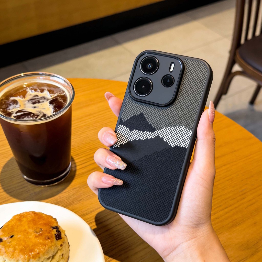 Graffiti Kevlar họa tiết Vỏ điện thoại Bảo vệ Camera Chống trầy xước Phù hợp cho Redmi Note 13 14 Pro Plus 14S 4G 5G
