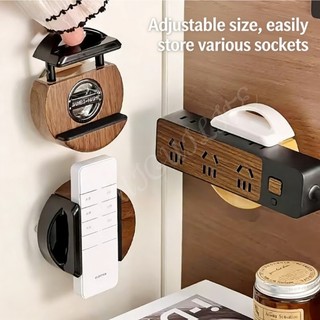 Giá đỡ ổ cắm cốc hút tối giản – Bộ sắp xếp quản lý cáp treo tường không đục lỗ