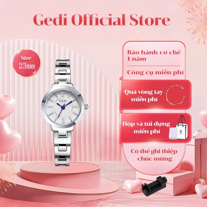 Đồng hồ GEDI 1159 dây thép thời trang cho nữ