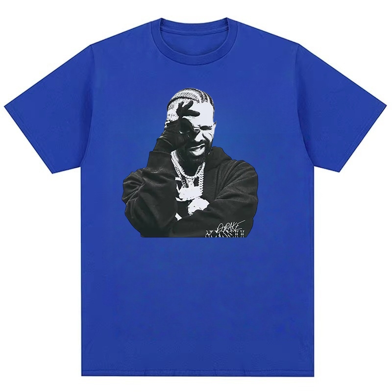 Áo thun unisex phong cách rapper người Mỹ Drake, chất liệu cotton nguyên chất