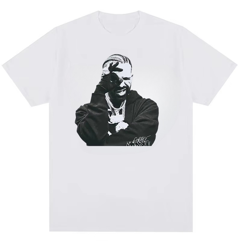 Áo thun unisex phong cách rapper người Mỹ Drake, chất liệu cotton nguyên chất
