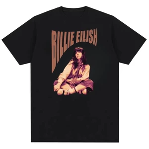 Ca sĩ BILLIE EILISH 2026 Áo thun Cotton nguyên chất trung tính Hip Hop