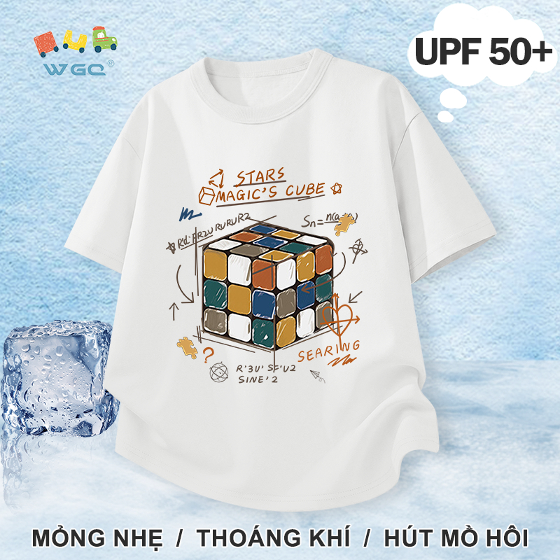 W.G.Q Áo thun bé trai / bé gái，có chức năng chống nắng UPF50 +，mát mẻ thoải mái，thoáng khí thấm mồ hôi