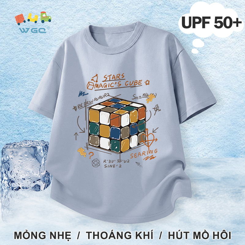 W.G.Q Áo thun bé trai / bé gái，có chức năng chống nắng UPF50 +，mát mẻ thoải mái，thoáng khí thấm mồ hôi