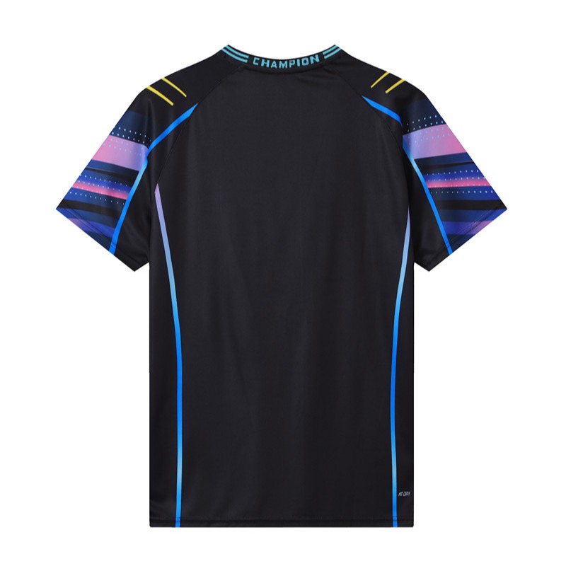 Tay ngắn Li Ning, áo thể thao thoáng khí cho bóng bàn và chạy bộ