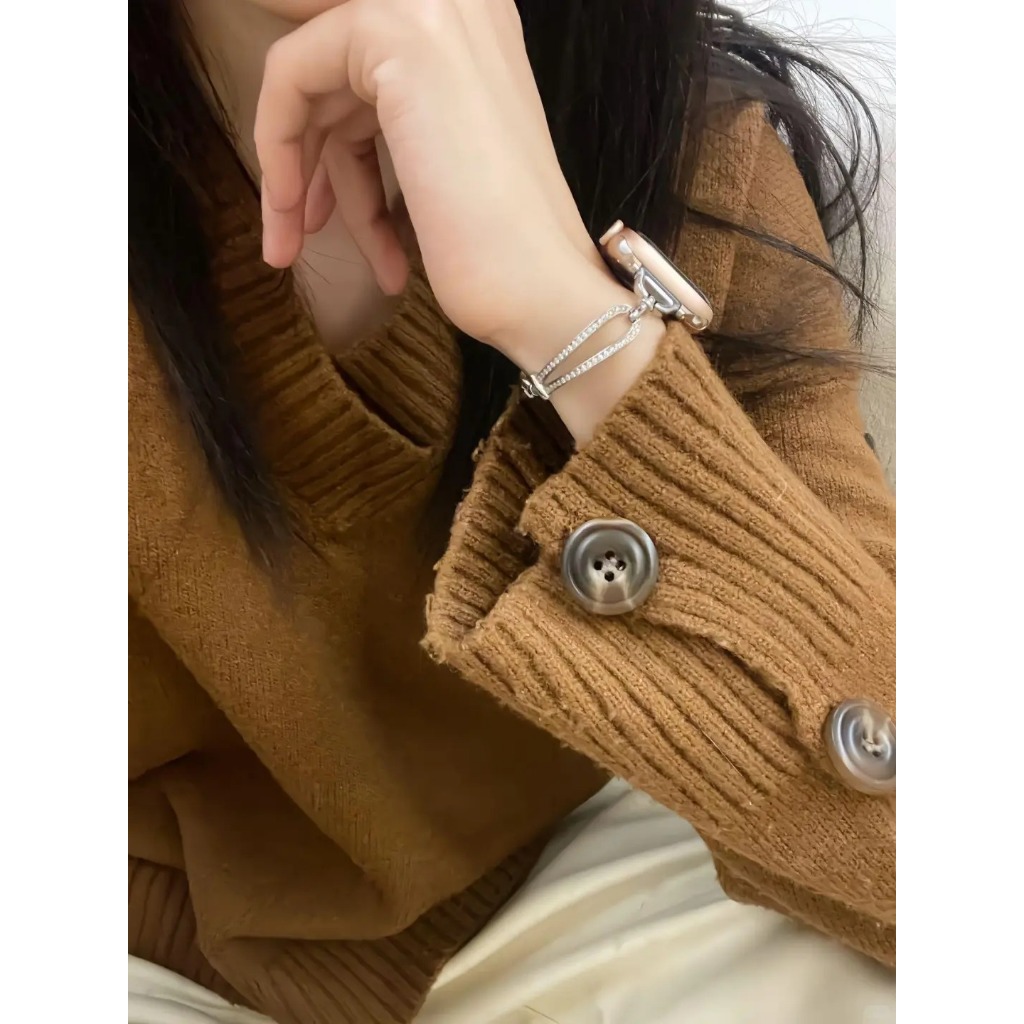 Dây đeo vòng tay thời trang kim cương hình chữ U tinh tế dành cho nữ Thích hợp cho Redmi xiaomi Redmi Watch 5 5lite 5Acitve 4 3Active 3 2Lite 2