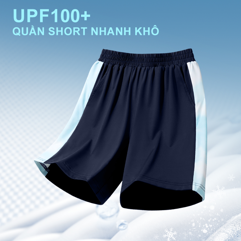 W.G.Q Quần short bé trai / bé gái，quần thể thao khô nhanh，có chức năng chống nắng UPF100 +，Nhẹ thoáng khí mát thoải mái