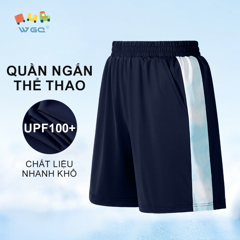 W.G.Q Quần short bé trai / bé gái，quần thể thao khô nhanh，có chức năng chống nắng UPF100 +，Nhẹ thoáng khí mát thoải mái