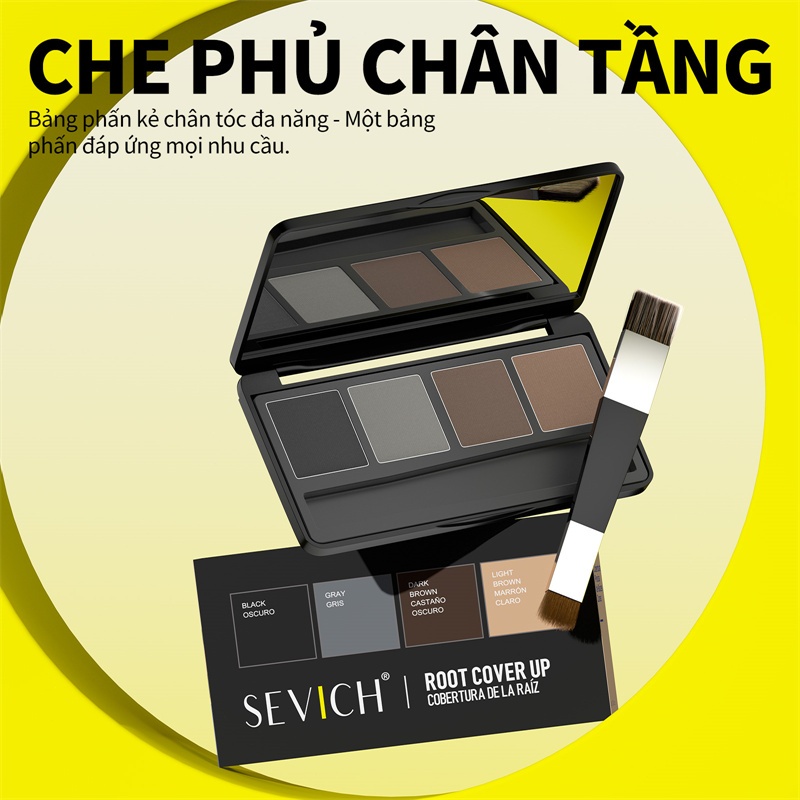 SEVICH Hairline Powder 8g Root Covering Grey Hair Shadow Powder