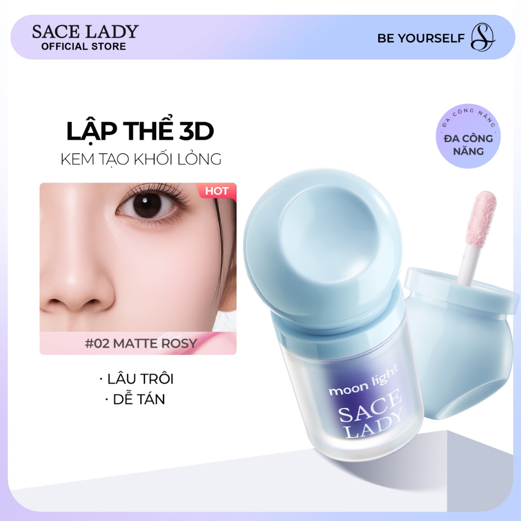 Kem Highlight Chất Lỏng  SACE LADY Chống Thấm Nước Lâu Dài Đa Năng Highlighter 3.8g