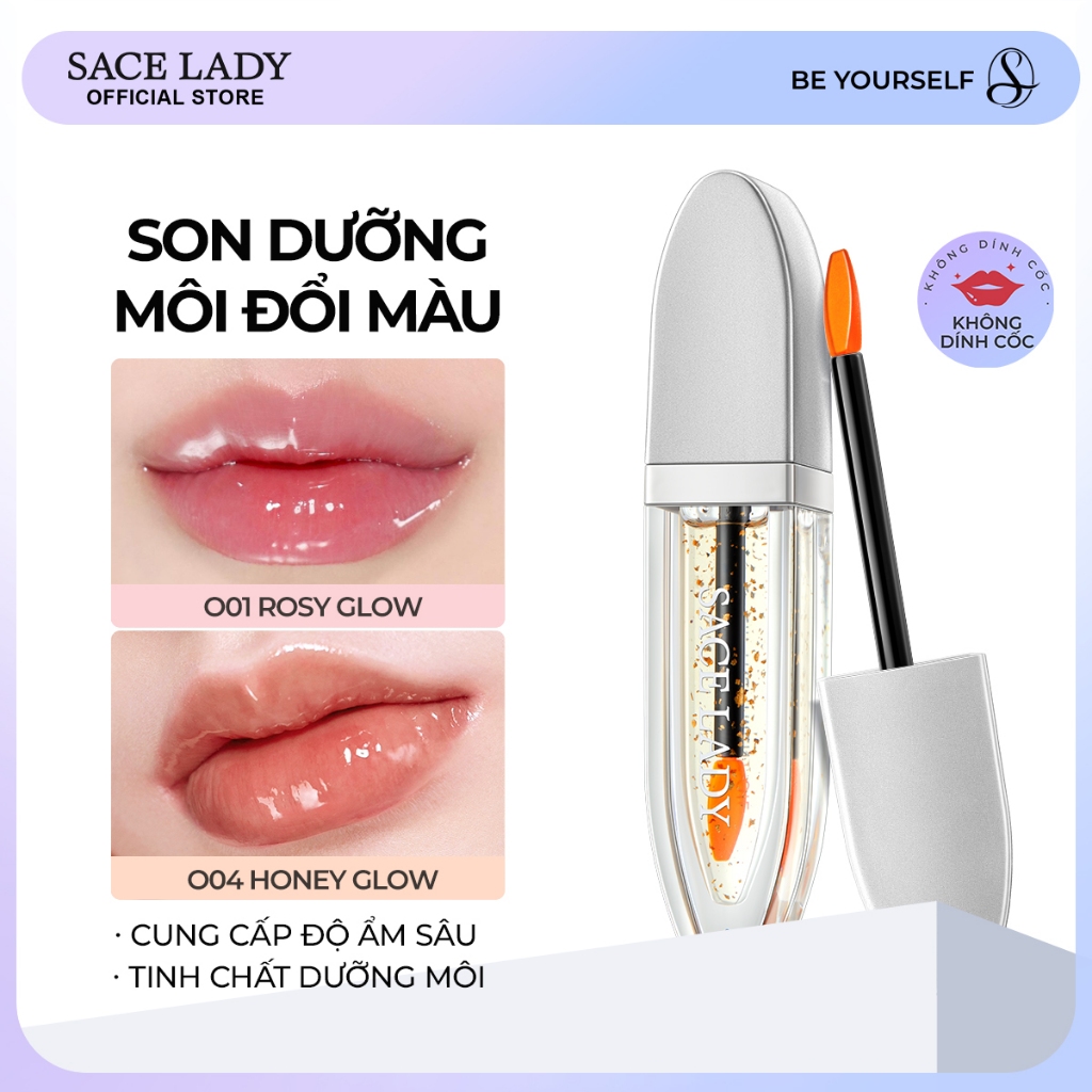 Son Dưỡng Môi SACE LADY Bền Vững Chống Thấm Nước Đổi Màu Môi Trang Điểm