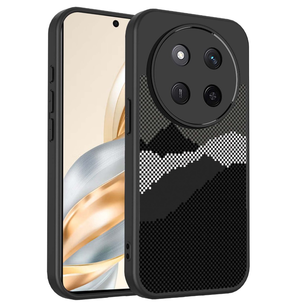 MỚI Sáng Tạo Sợi Carbon Kevlar Họa Tiết Họa Tiết Ốp Lưng Điện Thoại Honor X6C X7C X7D X8B X8C X8D X9B X9C X9D 4G 5G Vỏ Bảo Vệ Chống Sốc Vỏ Điện Thoại Di Động