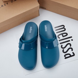 Giày đi biển màu trơn đế dày Melissa Brazil Nửa gói Dép lười thông thường