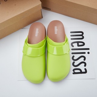 Giày đi biển màu trơn đế dày Melissa Brazil Nửa gói Dép lười thông thường