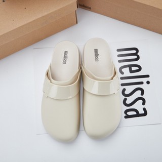 Giày đi biển màu trơn đế dày Melissa Brazil Nửa gói Dép lười thông thường