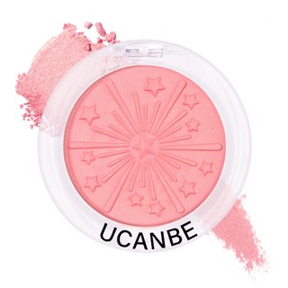 UCANBE Baked Blush for Cheek, Glow Blushing Palette - Bảng trang điểm phấn má hồng hỗn hợp mịn màng liền mạch, mang lại làn da bánh lái tự nhiên lâu trôi