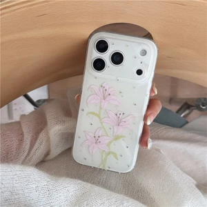 Ốp điện thoại iPhone 17 Pro max Lily họa tiết TPU materia IMD