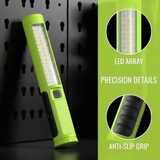 Đèn pin LED COB đa năng - Gấp lại được, từ tính - Phù hợp cho công việc, sửa xe hơi và đèn cảnh báo màu đỏ/xanh
