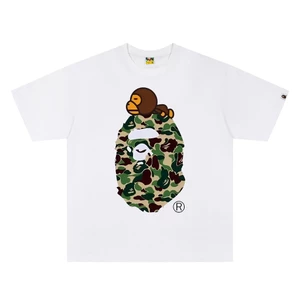 Áo thun ngắn tay in hình khỉ & họa tiết khỉ đột cổ điển Camo