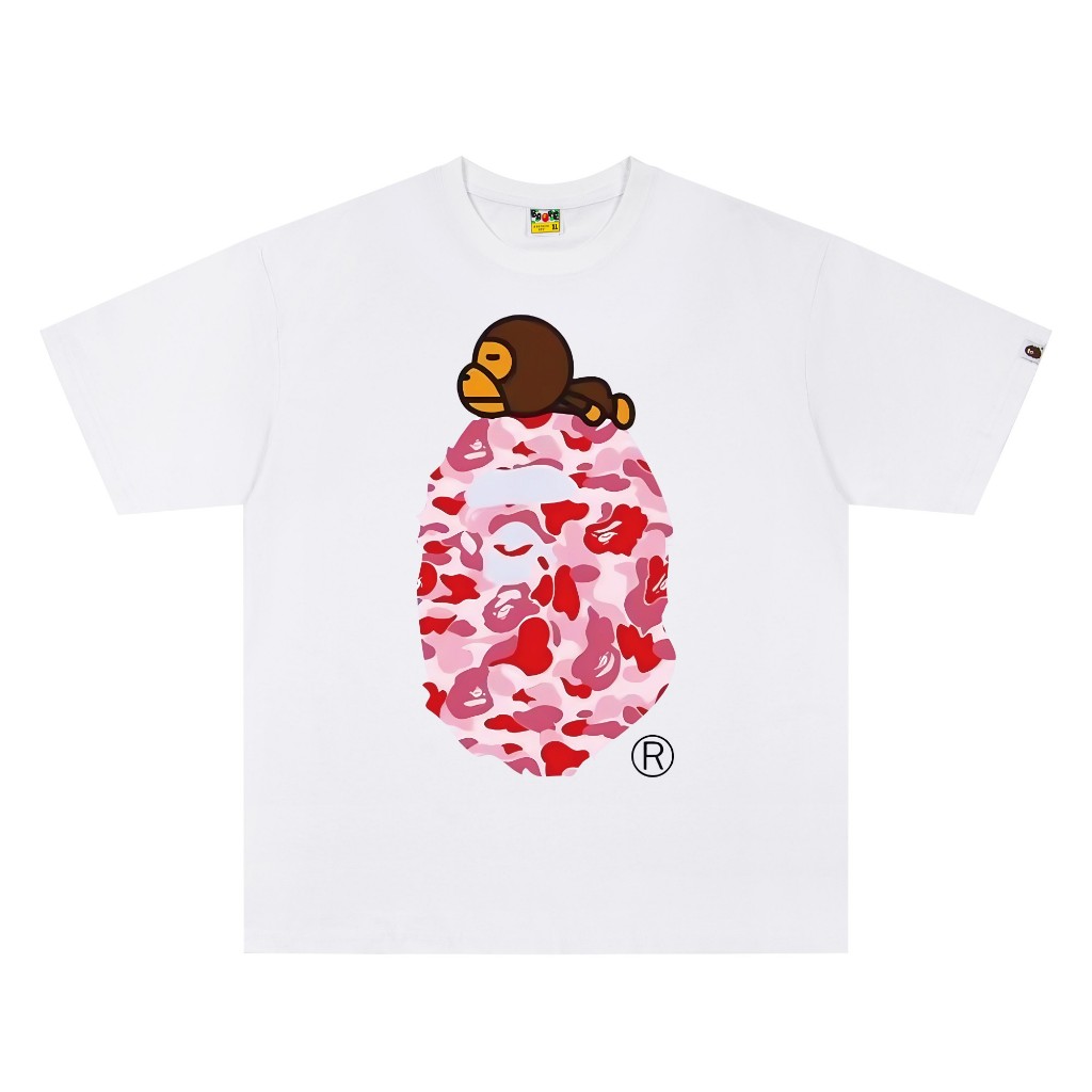 Áo thun ngắn tay in hình khỉ & họa tiết khỉ đột cổ điển Camo