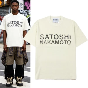 Mùa Hè 2026 Vintage Rửa Đau Khổ In Chữ Áo Thun Dạo Phố Hip Hop Tay Ngắn Tee