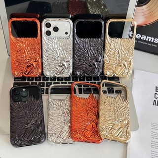 Ốp điện thoại mạ điện 3D 3D Angel Wings sang trọng phù hợp cho iPhone 13 14 15 16 17 Pro Max Vỏ bảo vệ mềm silicon chống rơi