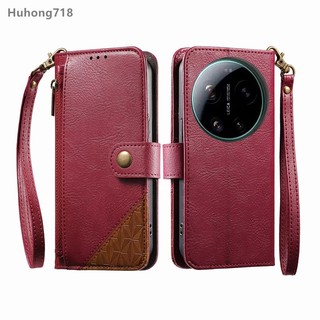 Dành Cho Vivo Iqoo U1X U3 U3X Z7i T4X S16 S16E S17 S18 S19 V40 X300 Pro 5G Ví Bao Da Lật Dây Kéo Đồng Xu Túi Mềm TPU Toàn Thân Chống Sốc Có Dây Đeo Cổ Tay