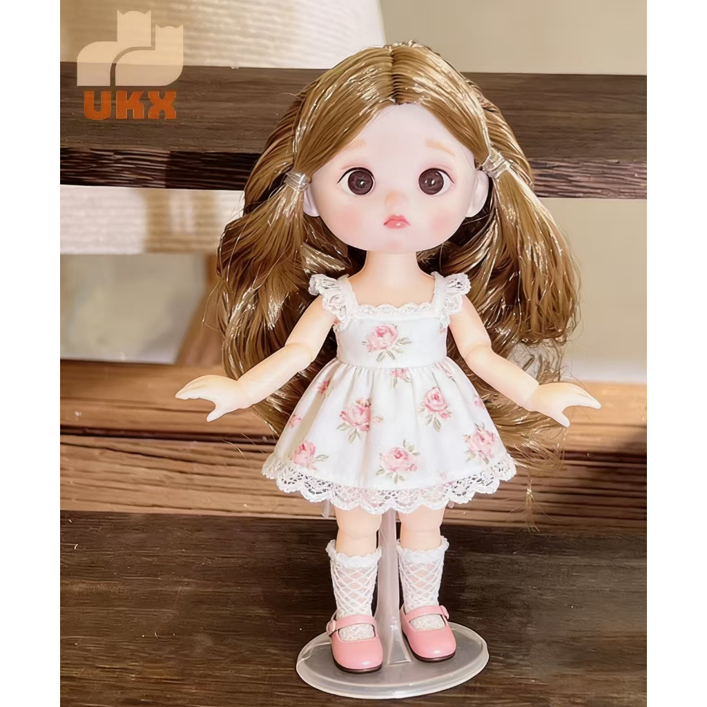 UKX 1 Búp Bê 16cm Với Biểu Hiện Khác Nhau, Búp Bê 1 / 8 Dễ Thương, Búp Bê Di Chuyển Được 13 Khớp Cô Gái VN